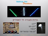 תאורת פס לד למפל מסך נירוסטה/אקרילי 29 ס