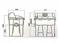 סט פילטר+משאבה+UV לבריכות נוי, דגים ומזרקות דגם BIOSMART SET-7000 אואזה OASE
