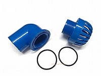 מעבר דופן BULKHEAD שחור קוטר 25 מ