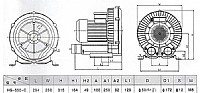 מפוח אוויר מקצועי צנטריפוגלי דגם HG-550C סאן סאן SUNSUN
