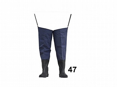 חליפת דייג -Hip wader סרבל מותניים מידת מגף 46 KMYT46 PVC חליפת דייג -Hip wader סרבל מותניים מידת מגף 46 KMYT46 PVC