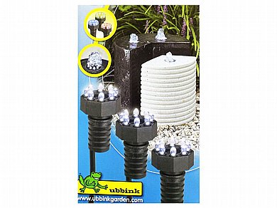 תאורת לד LED למפל מים מזרקה בריכות נוי בצבעים שונים Ubbink MiniBright 1x8 יובינק תאורת לד LED למפל מים מזרקה בריכות נוי בצבעים שונים Ubbink MiniBright 1x8 יובינק