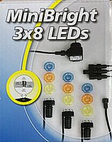 תאורת לד LED למפל מים מזרקה בריכות נוי בצבעים שונים Ubbink MiniBright 1x8 יובינק