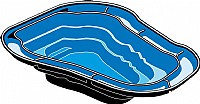 בריכת נוי 1500 ליטר (אגנית) מוכנה HDPE קשיח יובינק UBBINK OCEAN1