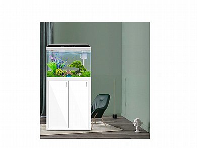 אקווריום 90 ליטר דגי נוי חצי עגול Sea Star BY-580H-W לבן אקווריום 90 ליטר דגי נוי חצי עגול Sea Star BY-580H-W לבן