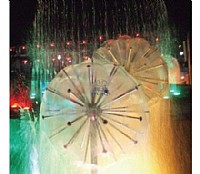 ראש מזרקה כדור מים מלא (ספירה) רב מתזים קוטר 80 ס