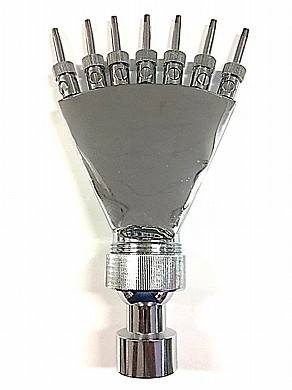 ראש מזרקה מניפה, ניקל, 7 אצבעות, הברגה "1.5, דגם SC40 תוצרת HUIQI האוויקי ראש מזרקה מניפה, ניקל, 7 אצבעות, הברגה "1.5, דגם SC40 תוצרת HUIQI האוויקי