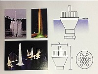 ראש מזרקה ג'ט סילון רב יציאות פליז הברגה